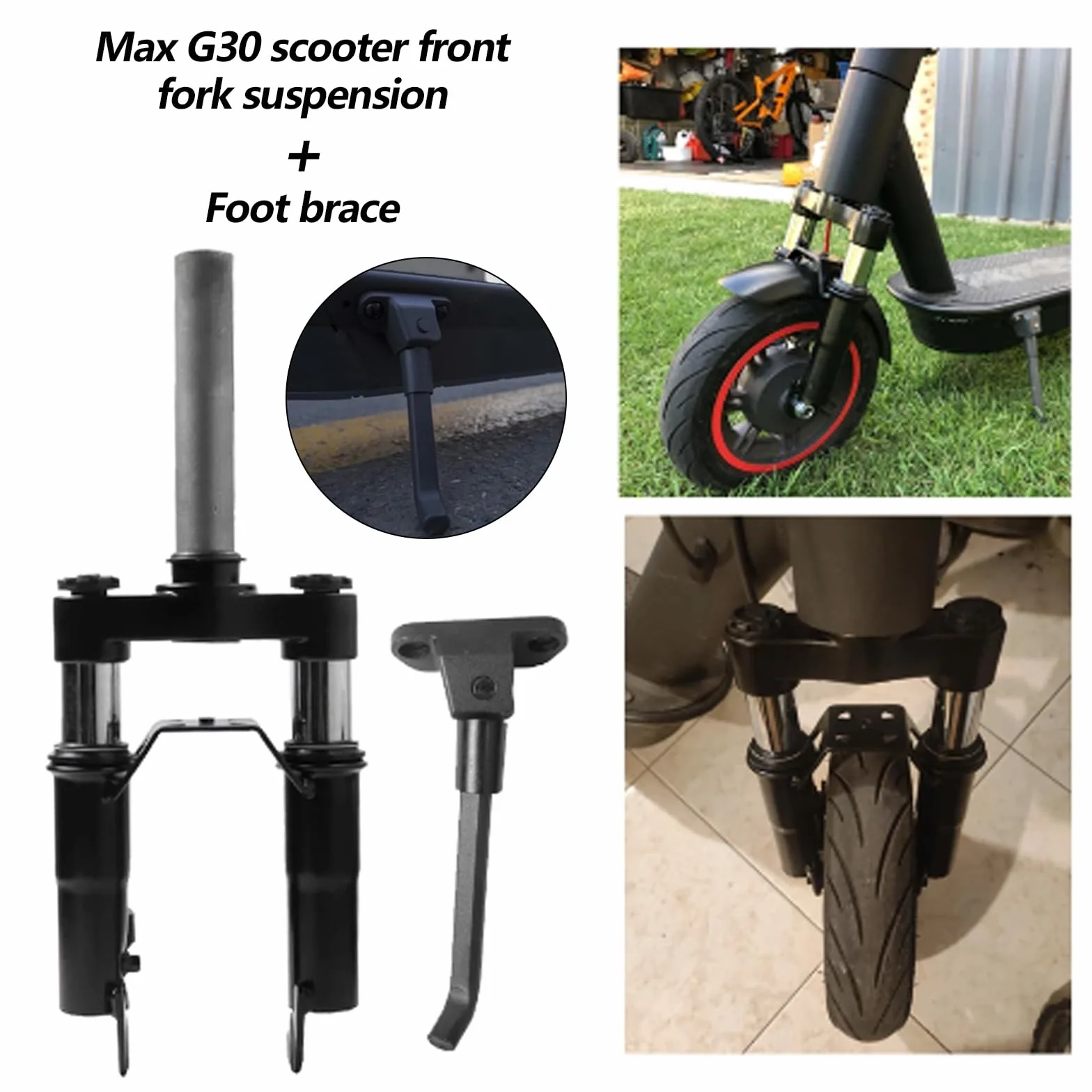 Aisny Horquilla de Suspensión para Segway Ninebot MAX G30D G30LD G30D 2 G30LE E-Scooter Amortiguador