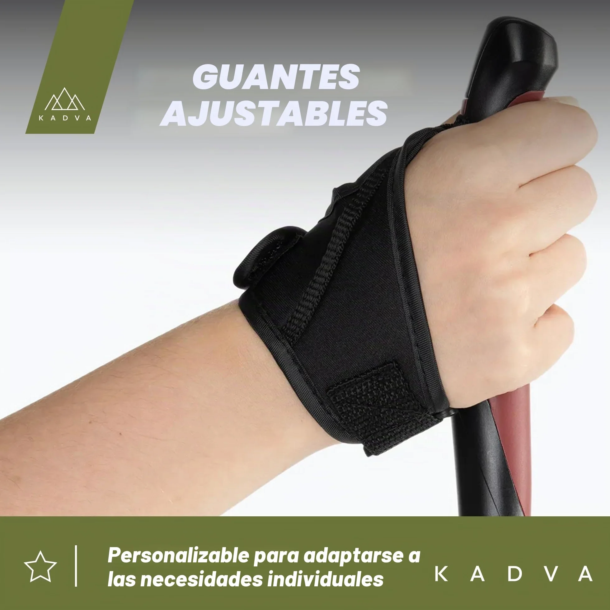 KADVA Bastones de Marcha nórdica HALNA Rojo Ajustable 84-135 cm Bloqueo rápido Mango Polipropileno TPR
