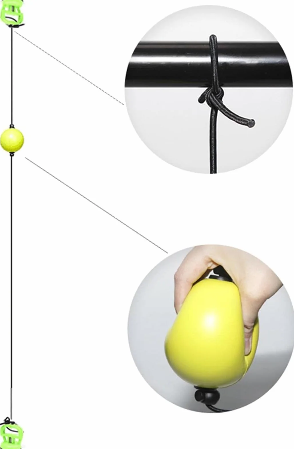 Pelota reflexball de entrenamiento de velocidad de reacción con ventosas fuertes