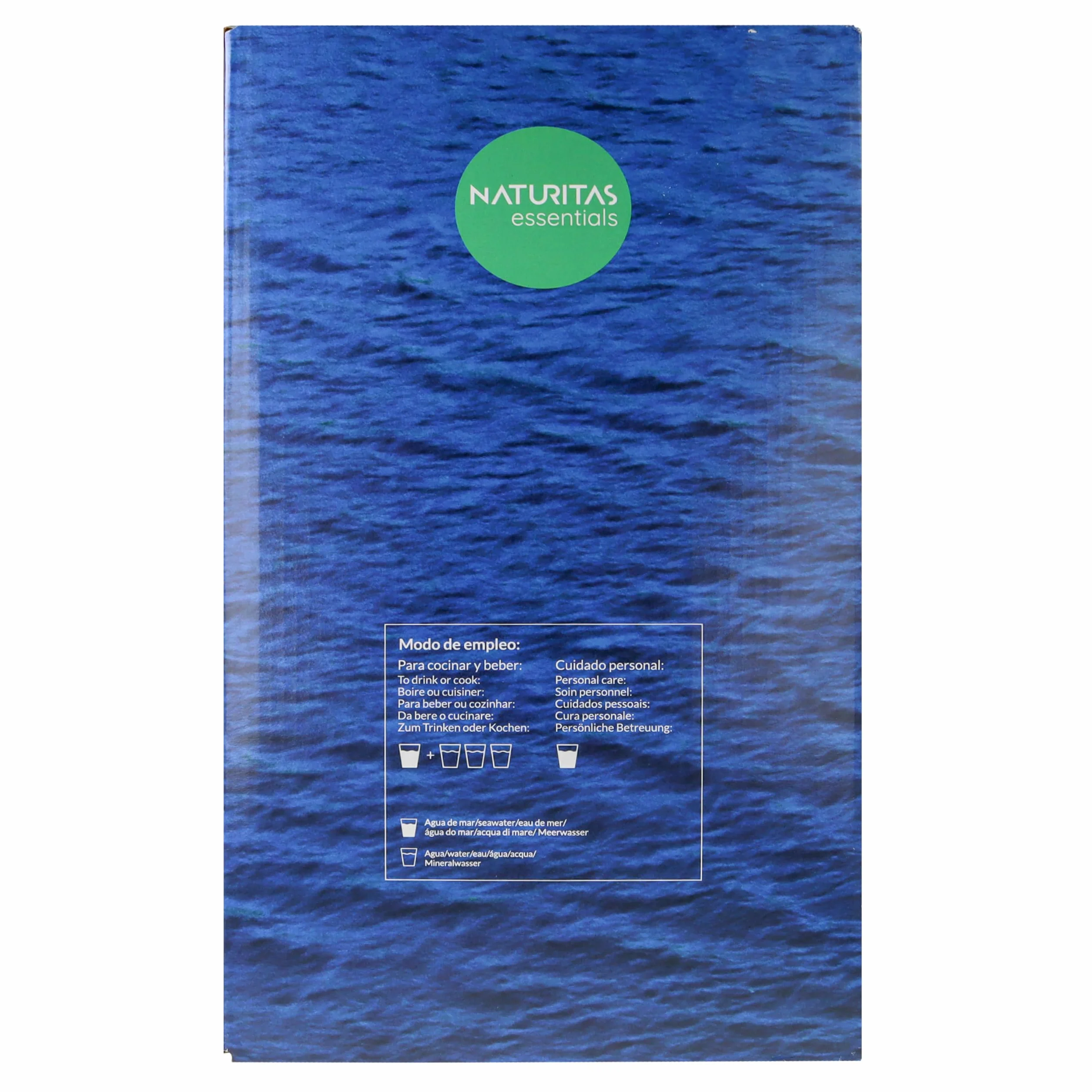 Agua Marina | 10 L Bag in Box con Surtidor | Naturitas Essentials | Agua de Mar Hipertónica 100% Pura y Microfiltrada | Para Beber y Cocinar | Rica en Sales Minerales