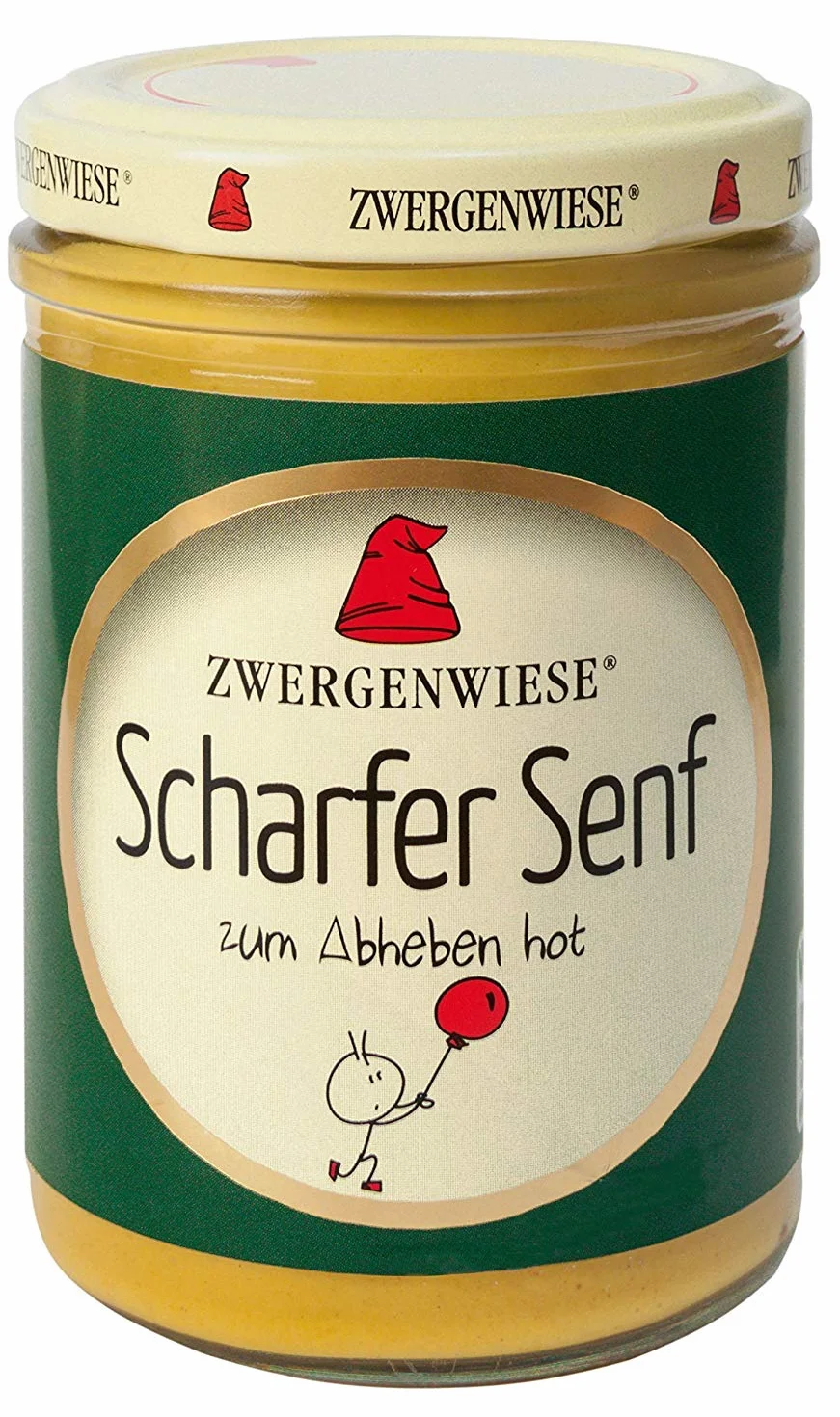 Zwergenwiese Mostaza picante ecológico 160g