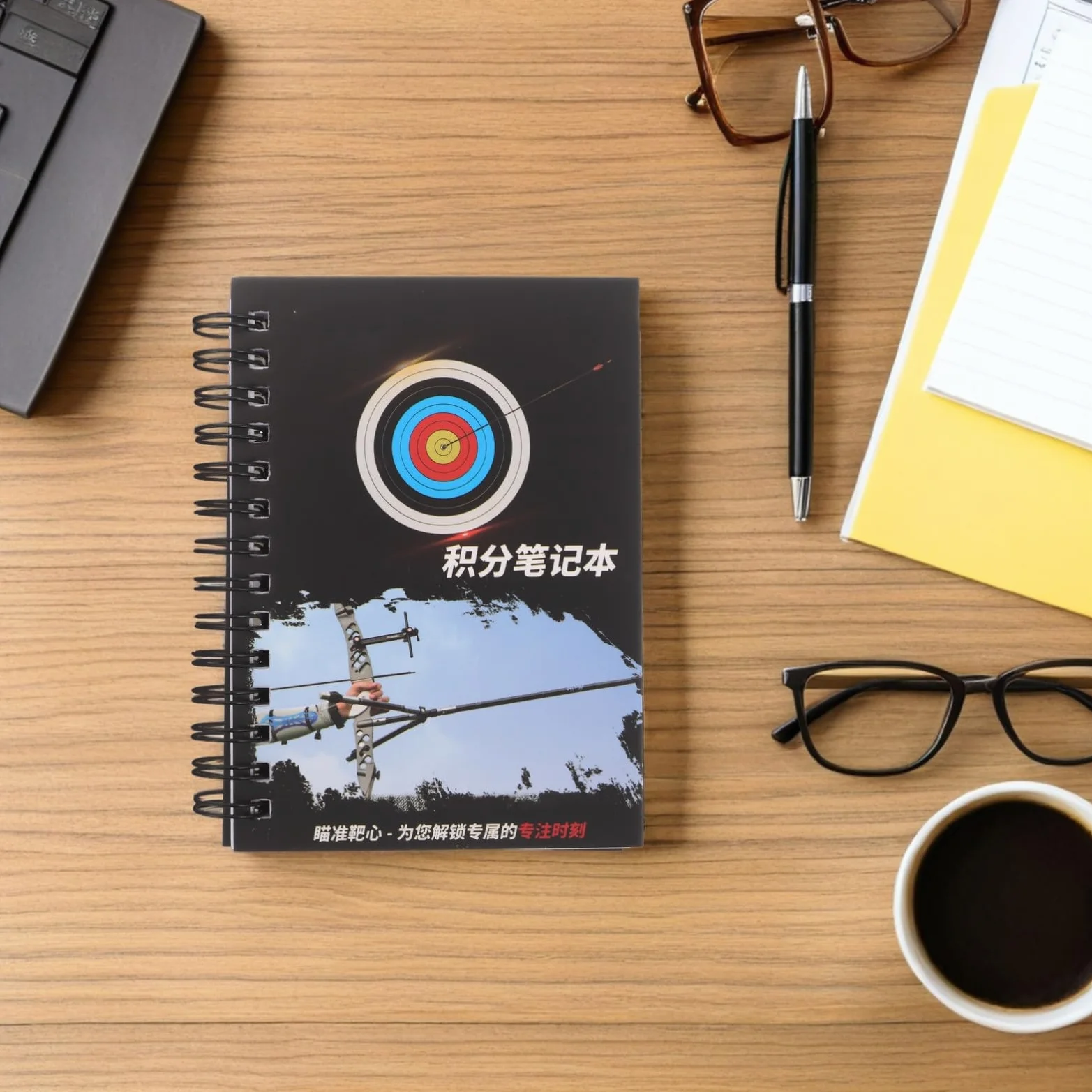 Cuaderno de puntuación para tiro con arco, pequeño portátil, multifuncional para competiciones y entrenamientos