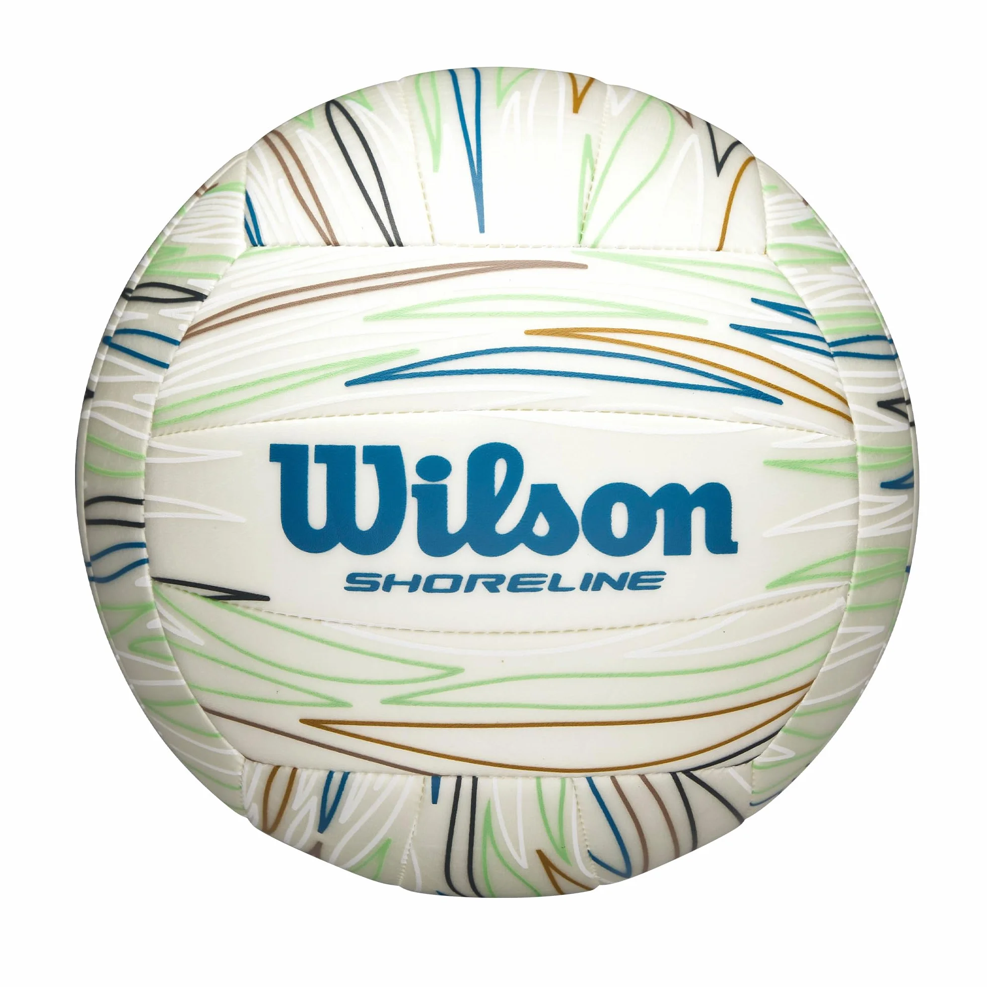 Wilson Balón de Voleibol Shoreline Gen Green Oficial Blanco/Azul TPU Reciclado