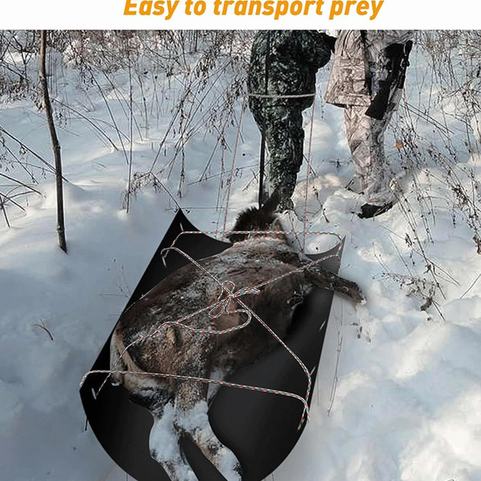 Trineo de Pesca en Hielo Impermeable Portátil para Caza de Ciervos y Equipo Multiusos