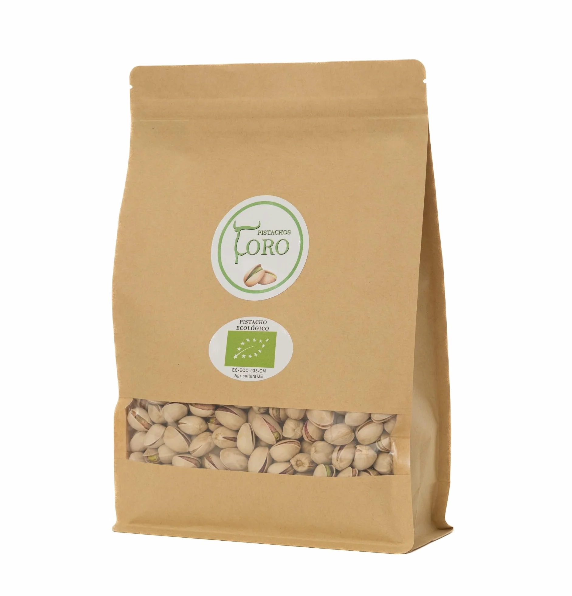 Pistachos ecológicos, 850g Origen España
