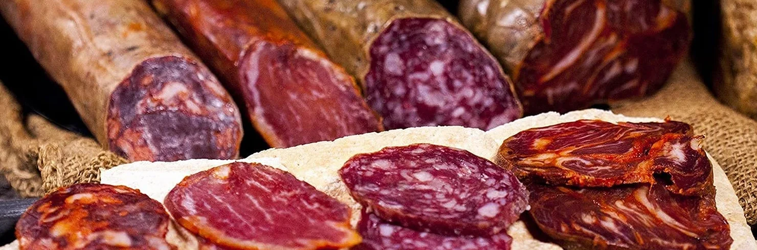 Lote Surtido Gourmet Gran Reserva Duroc + Ibérico Bellota 600 g 6 Sobres Jamón Chorizo Salchichón Cert. Hycer Guijuelo
