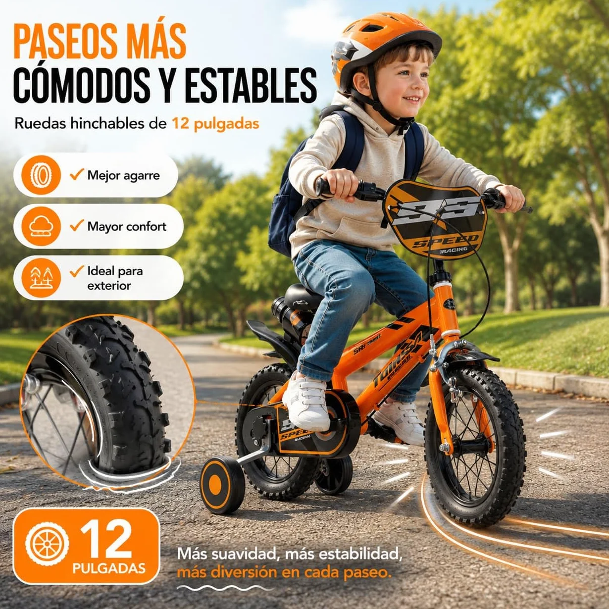 TOIMSA Bicicleta 12" Speed Racing