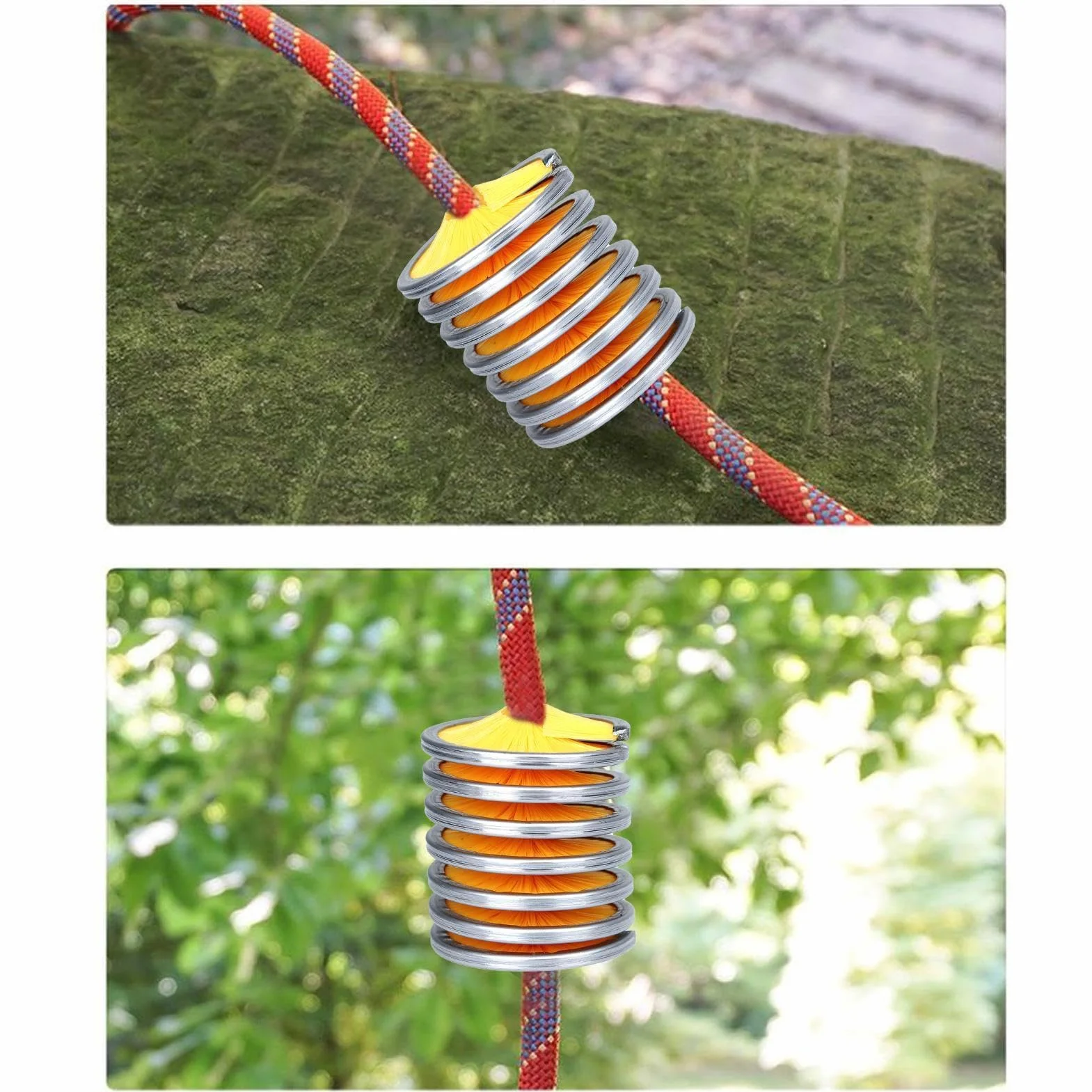 Cepillo limpieza cuerda escalada acero inoxidable cerdas nylon 5 cm 92 g 8-13 mm