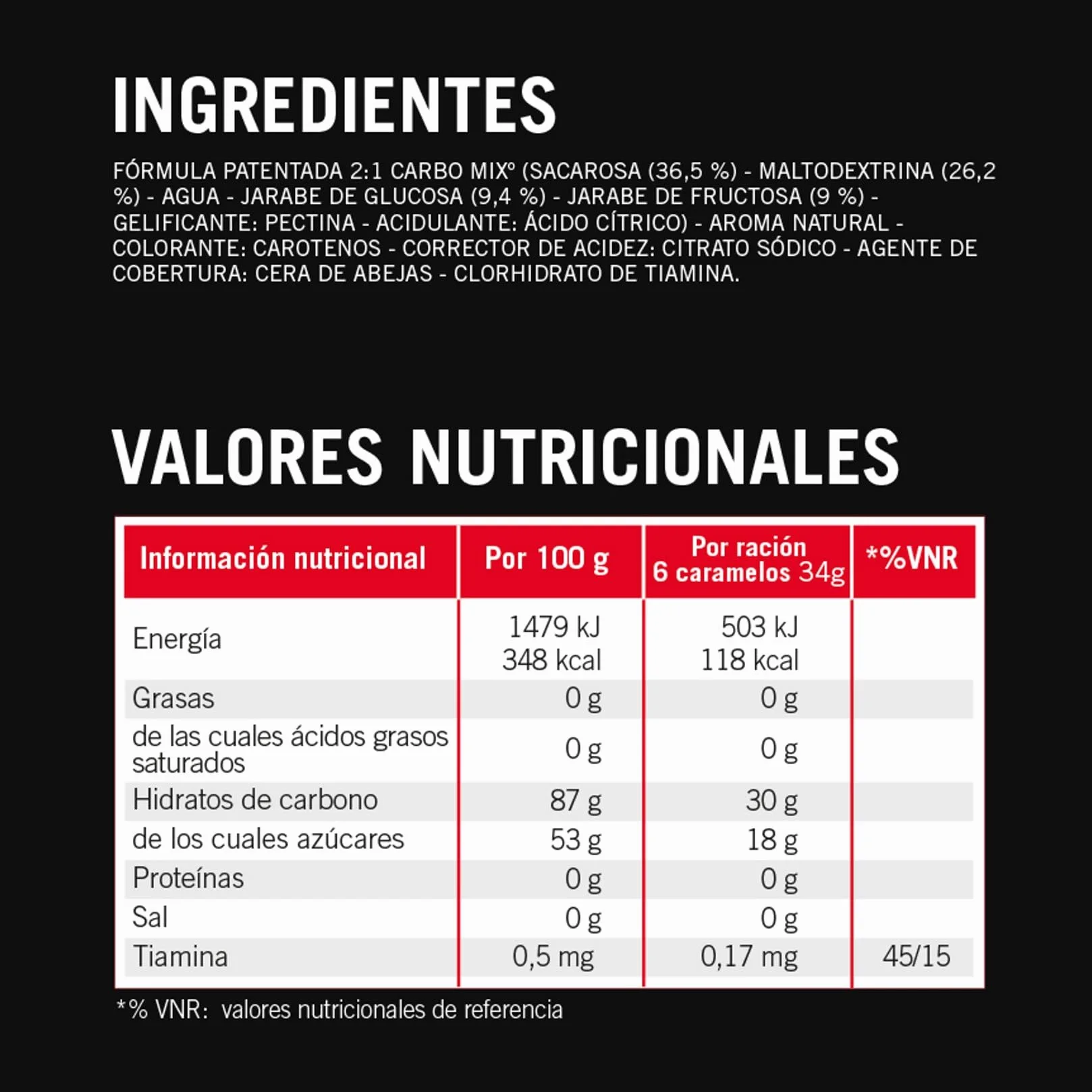 Enervit Carbo Chews C2:1PRO, Gominolas con Maltodextrinas y 30g de Carbohidratos, Para Actividades de Larga Duración y Alta Intensidad, Sin Gluten, Sabor Naranja, 3 Packs de 6 Gominolas