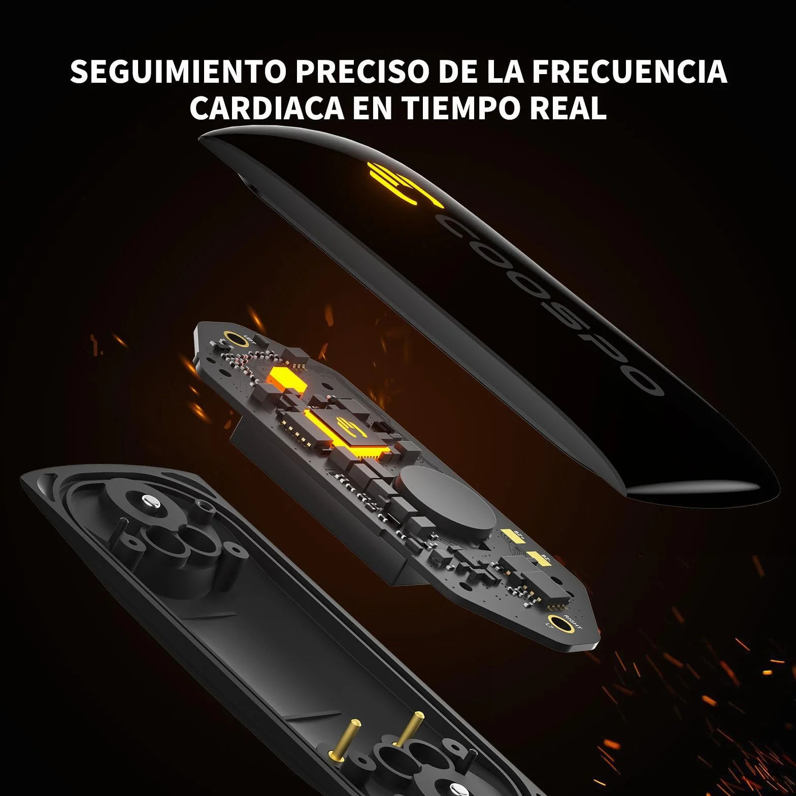 COOSPO H9Z Pulsometro Bluetooth 5.0 Ant+ Frecuencia Cardíaca HRM Fitness Tracker IP67 Impermeable Heart Rate Monitor