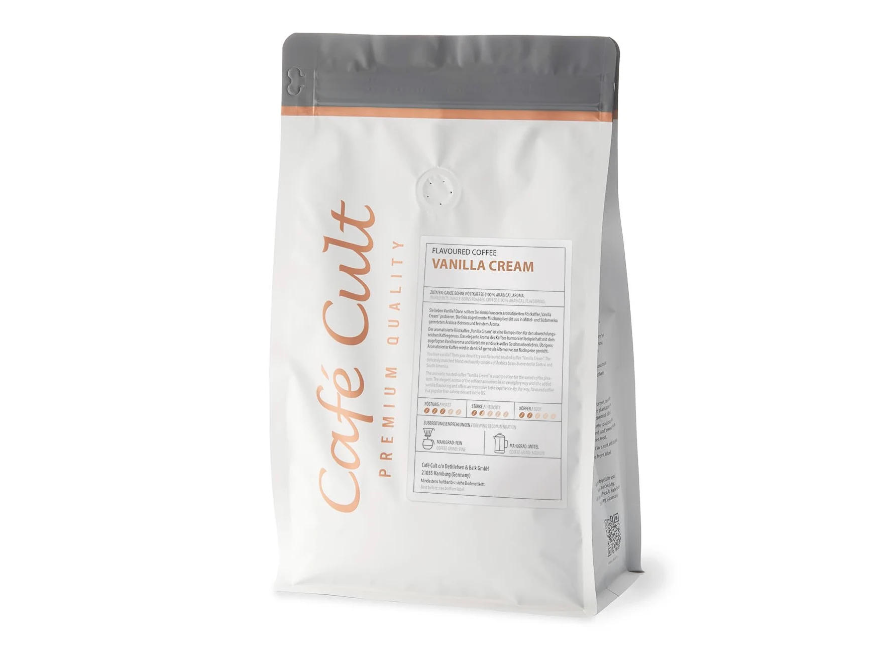 SABOREATE Y CAFE THE FLAVOUR SHOP Café 100% Arábica en grano Aromatizado Sabor Vainilla 1Kg