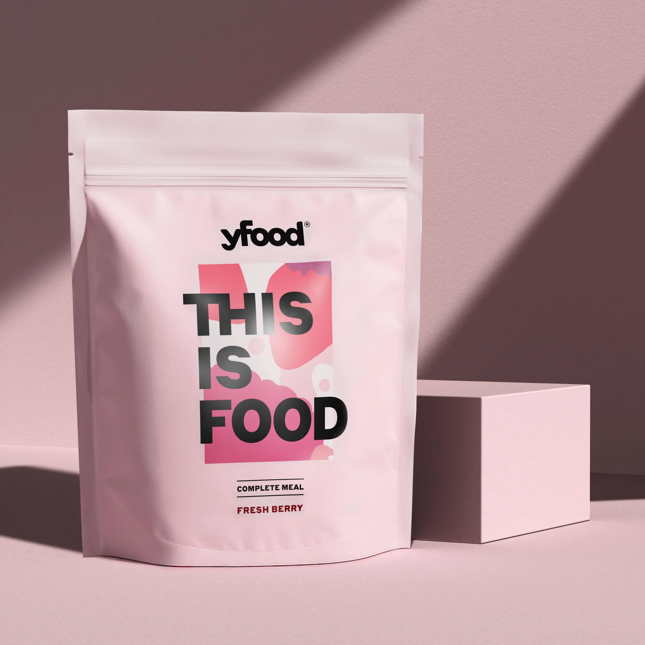 yfood Bebida Fresh Berry – 12 comidas de 400 kcal en polvo – 25 g de proteínas, vitaminas y minerales – Sabor: baya