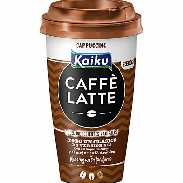 6 Unidades KAIKU CAFFÈ LATTE SABORES (REFRIGERADO) (KAIKU CAFFÈ LATTE CAPPUCCINO, 370 ml.)