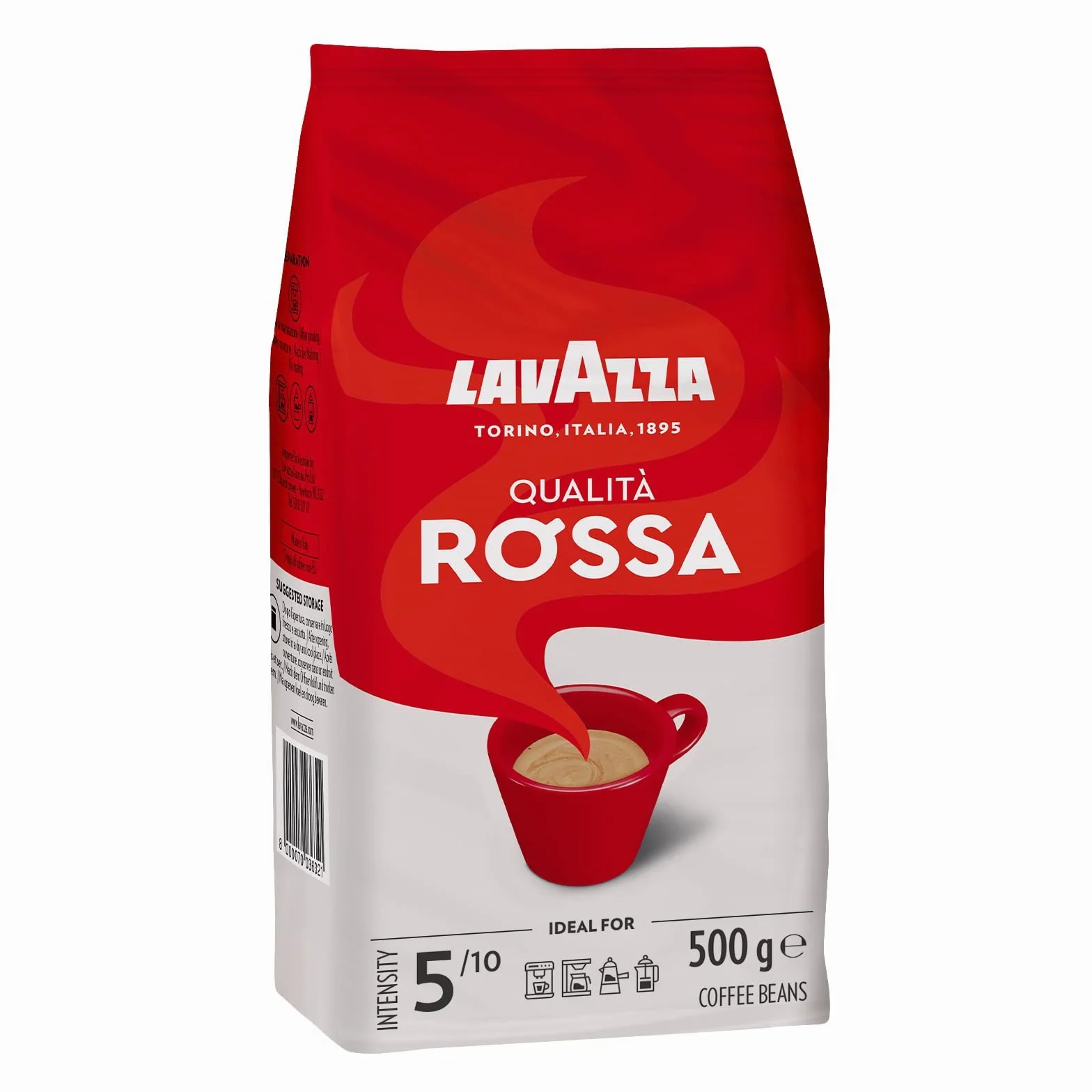 Lavazza, 3 Paquetes Surtidos de Cafè en Grano Natural, Qualità Oro 500 g, Qualità Rossa 500g, Crema e Gusto Classico 1 kg, Arábica y Robusta, Ideales para Máquina de Café Espresso o Superautomática