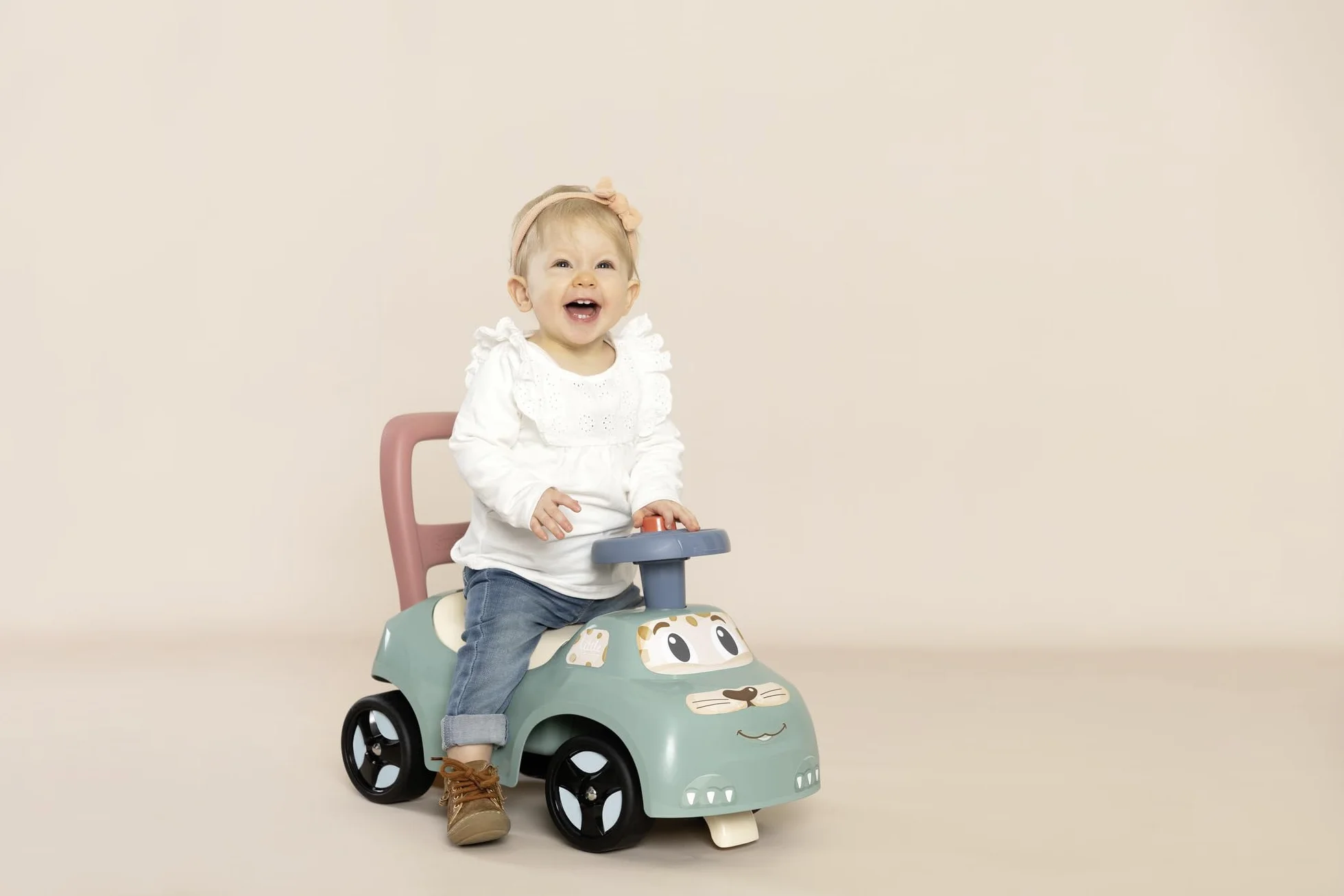 Little Smoby Mi Primer Coche Correpasillos Vehículo Infantil Compartimento portaobjetos Antivuelco Interior Exterior