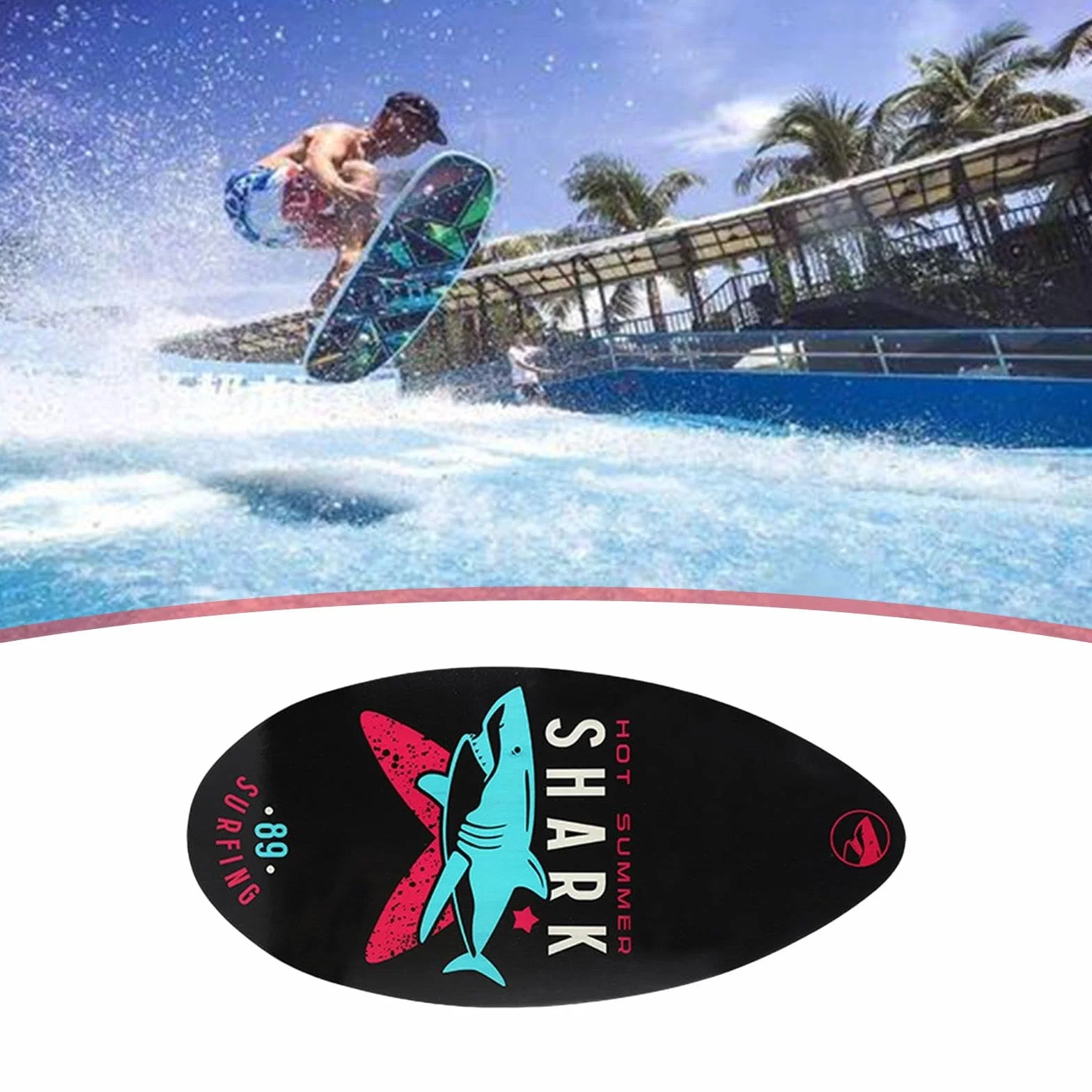 F Fityle Skimboard 35 Pulgadas Tabla de Arena de Playa Alto Brillo para Principiantes