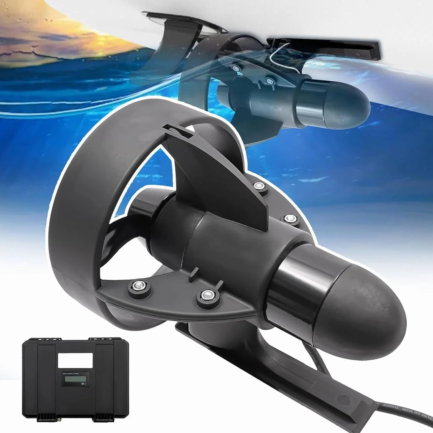 Tabla de surf eléctrica motorizada 288W con propulsión de hélice, aleta SUP a batería