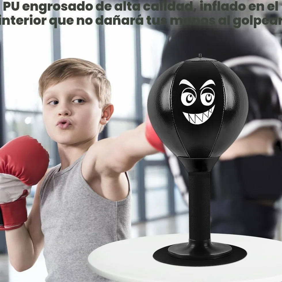 Bola Punching con Ventosa Resistente para Mesa de Oficina