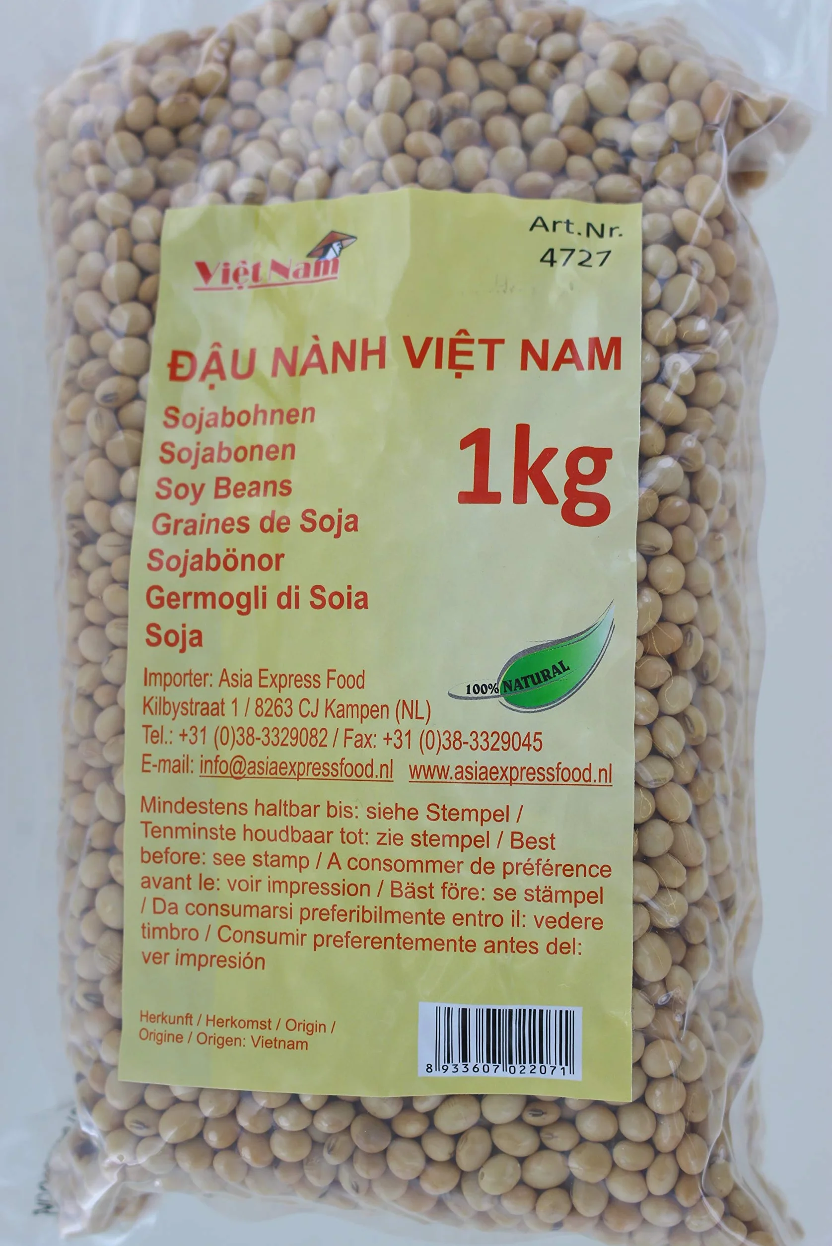 Viet Nam Envase de Soja de 1 x 1 kg 1000 g