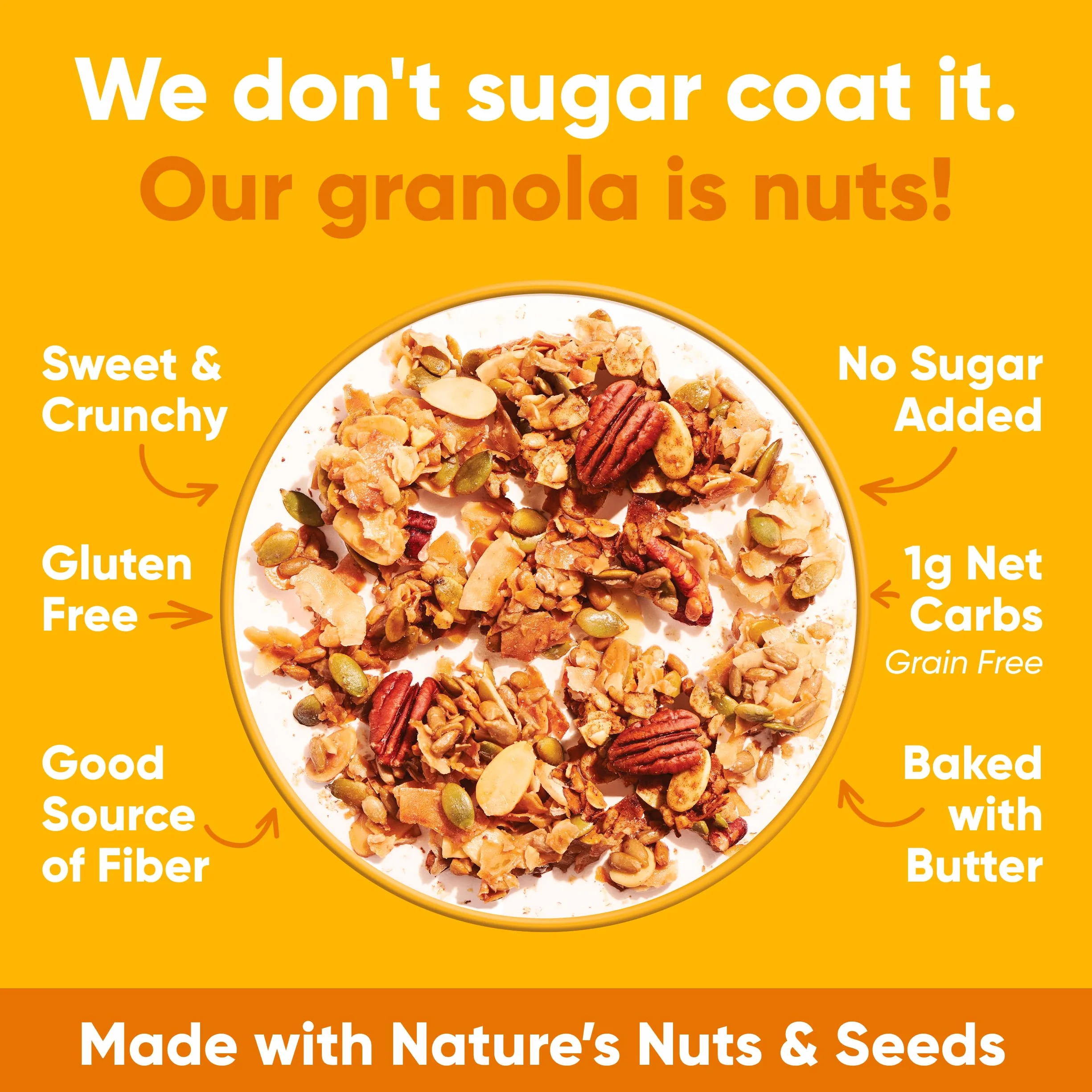 NuTrail Juego de 3 cereales de nuez, sin azúcar añadido, keto, bajo en carbohidratos, sin gluten, sin cereales, desayuno saludable, 237 ml