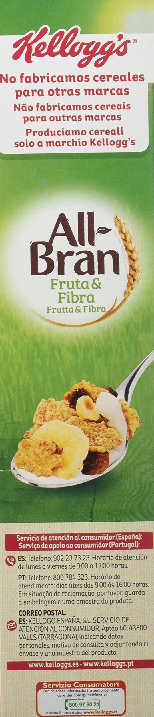 Kellogg's All-Bran Fruta y Fibra 500g
