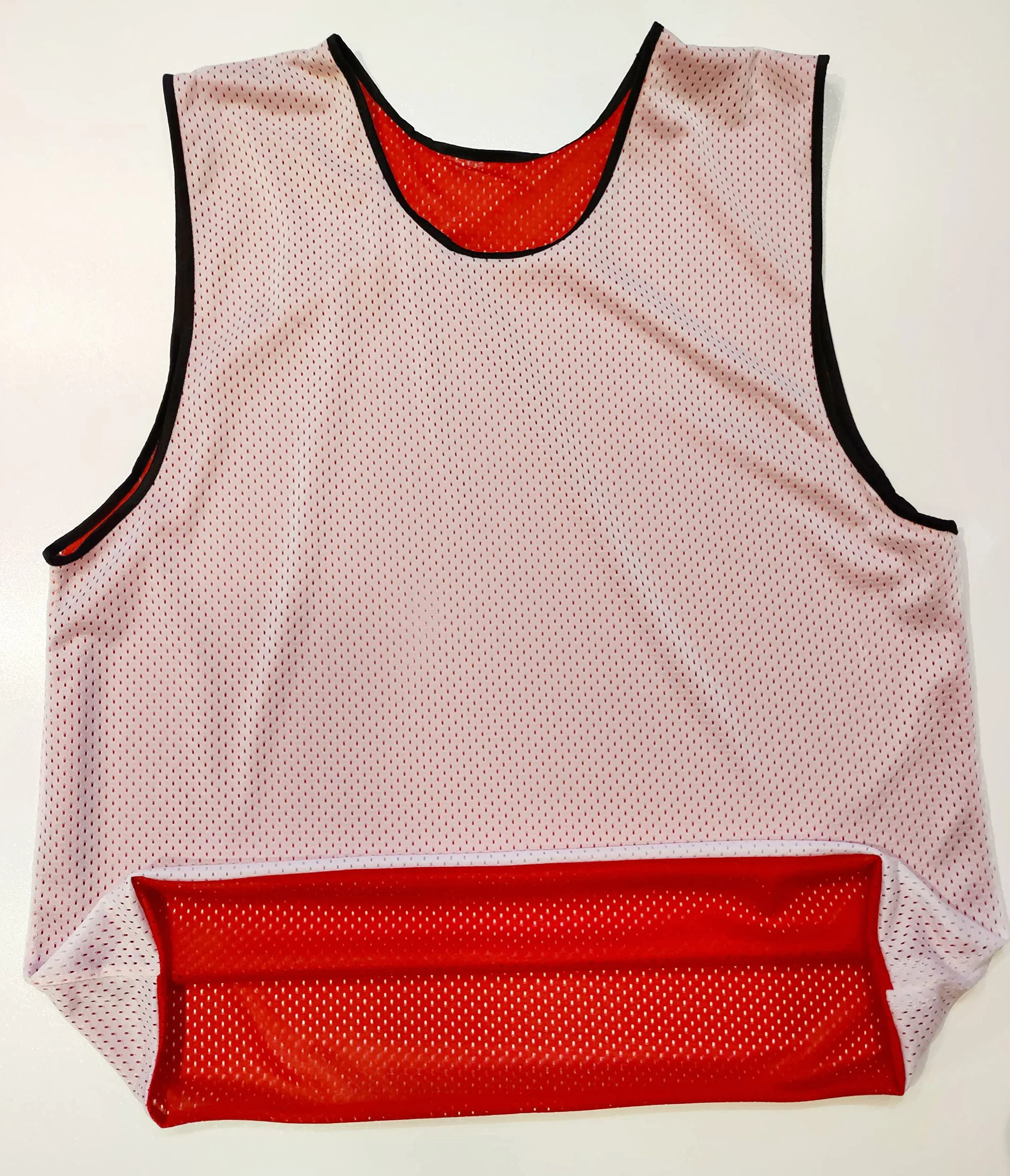 Petos Respirable de Fútbol Juego de 6 Piezas Camisetas de Dos Caras Malla Abierta Ligera Chaleco Entrenamiento Unisex S M L XL