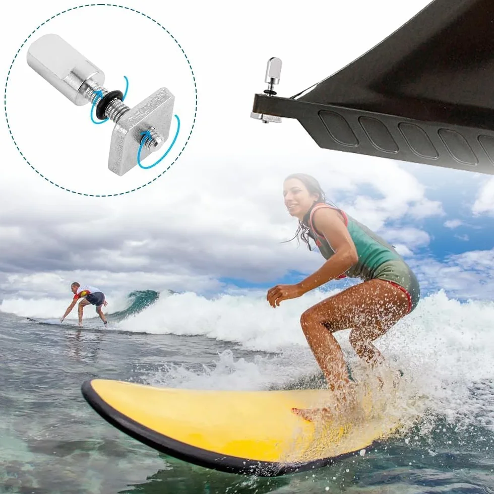 Tornillo de Tabla de Surf, 8PCS Acero Inoxidable para Aleta de Paddle Surf, Longboard