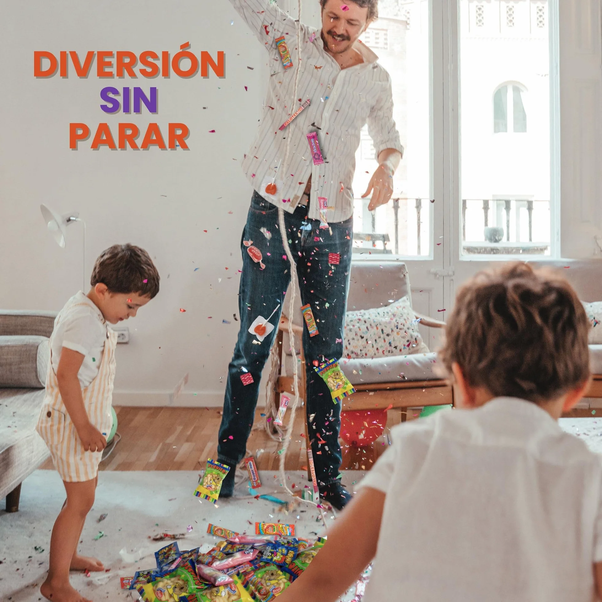 Mega Pack 200 Chuches y Golosinas Golominas Gusanitos | Caramelos Surtidos Envuelto Individualmente | Ideal para Cumpleaños, Piñatas, Fiestas Infantiles y Navidad | Hasta 20 Bolsas
