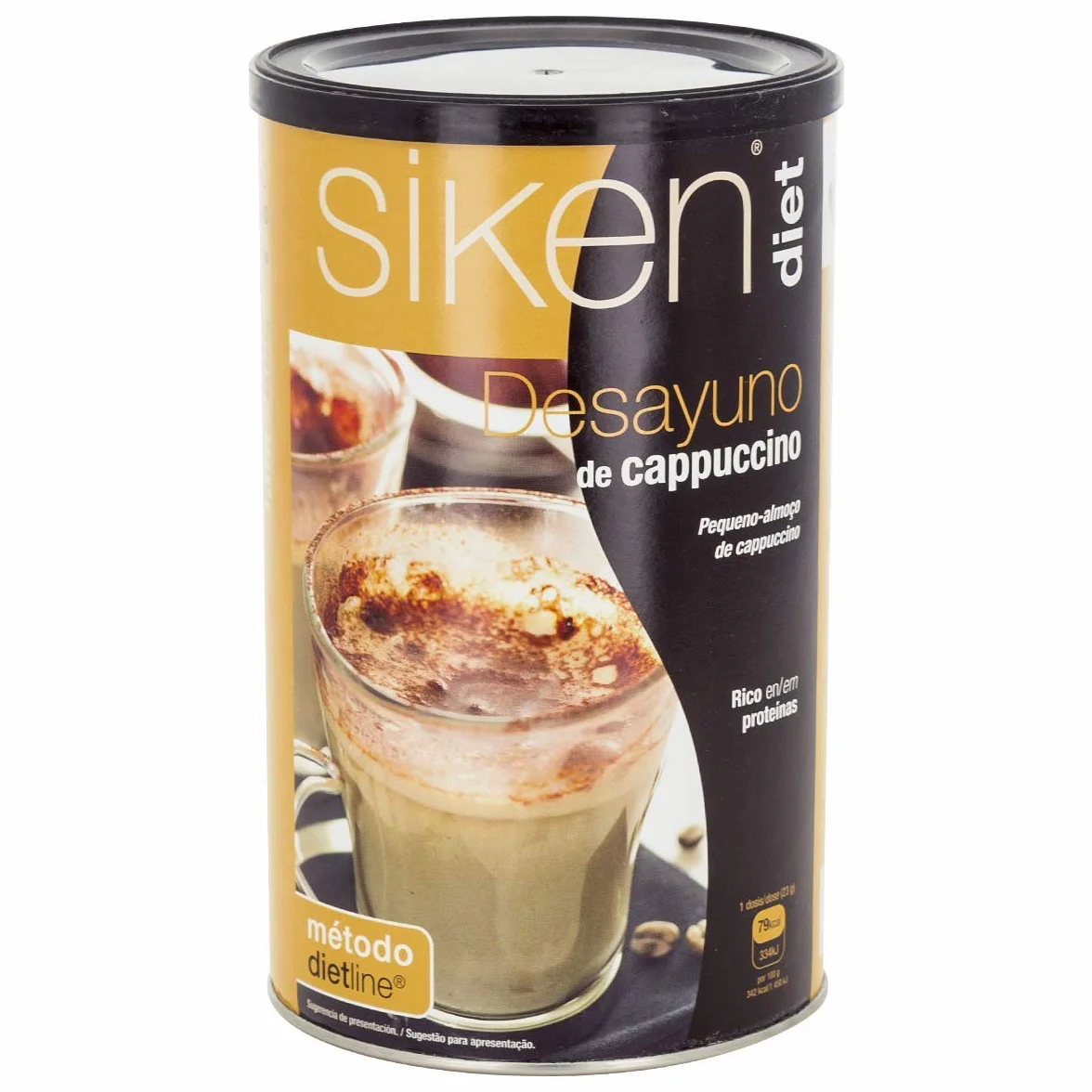 Siken Diet - Desayuno de Cappuccino, Bote de 400 g
