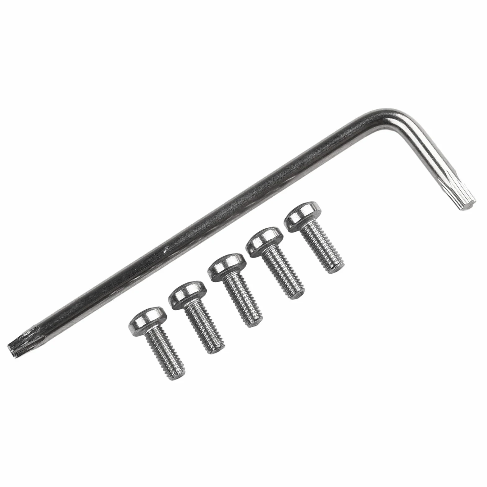 Kit de accesorios de acero plateado para Xiaomi M365 Pro scooter eléctrico, cubierta inferior de batería, 21 tornillos M3 con llave