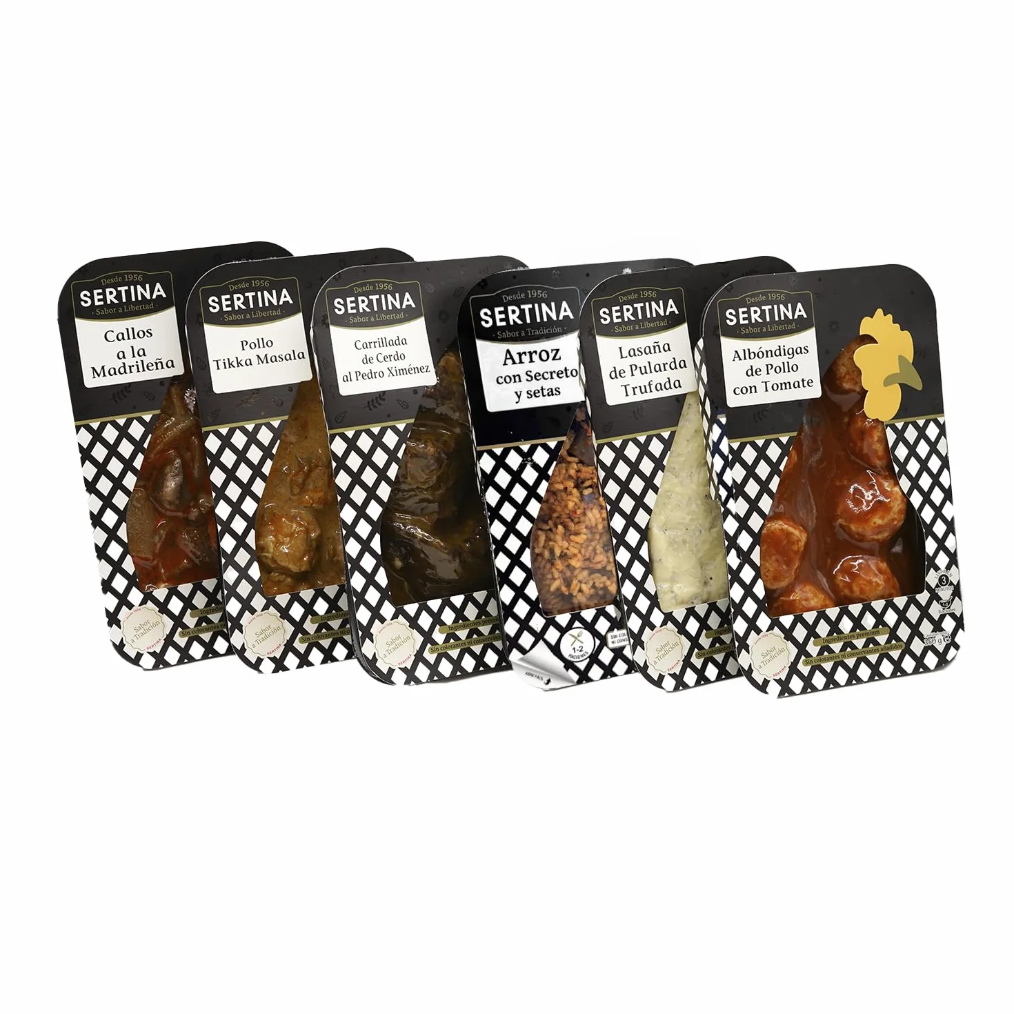 Sertina Platos Preparados Gourmet Paquete MIX SURTIDO 6 x 350g