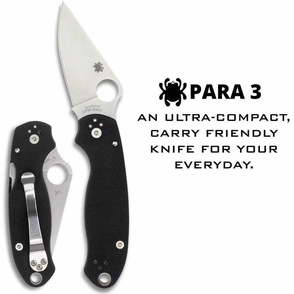 Spyderco SC223GP Cuchillo tascabile, Negro