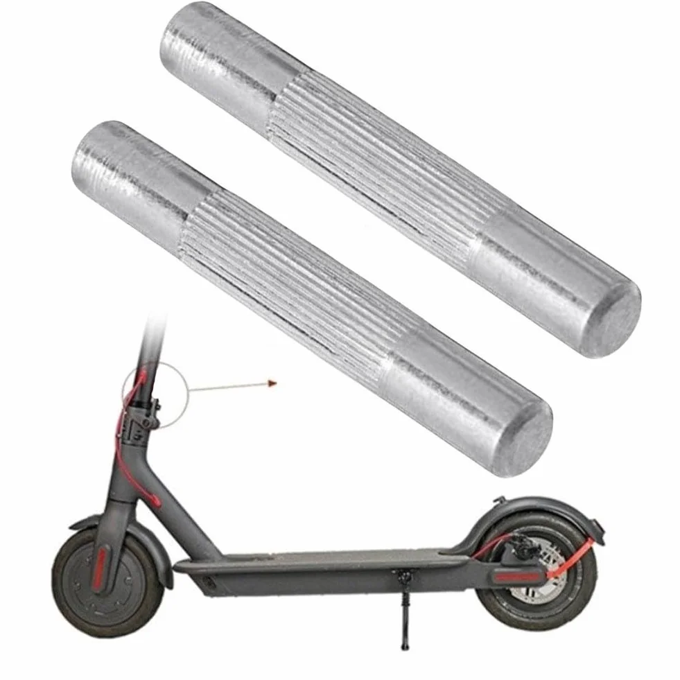 Pasadores de bloqueo reforzados para scooter eléctrico Xiaomi M365/1S/Pro/Pro 2, acero plateado 36 x 5 mm