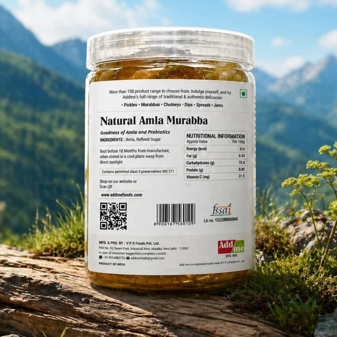 Amla Murabba 1kg Amala Preserve Sin Jarabe Dulce Caramelo refuerzo de inmunidad
