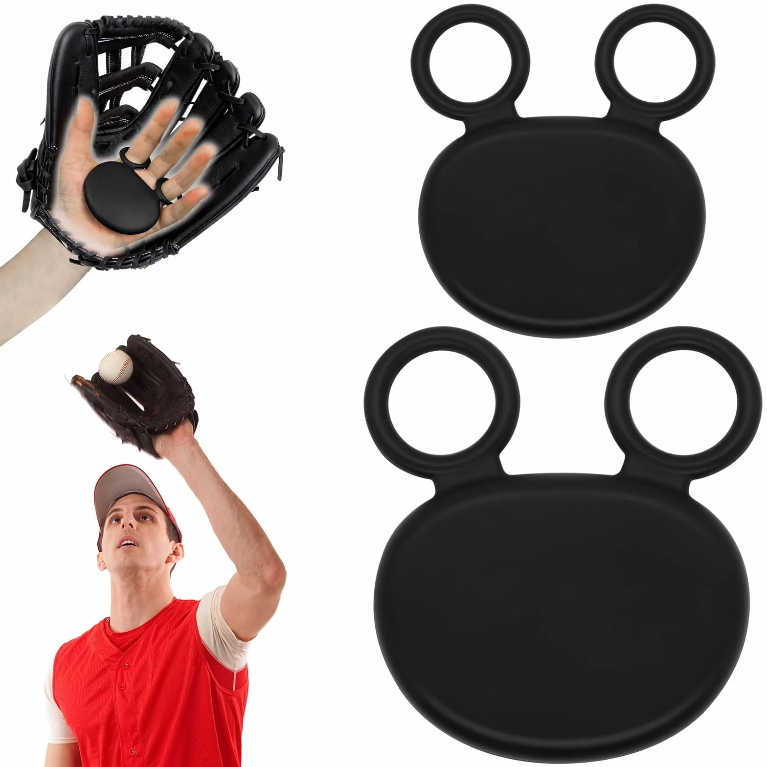 Protectores de Palma de Silicona para Absorción de Impactos, Accesorio de Entrenamiento para Béisbol y Sóftbol (2 Tamaños)