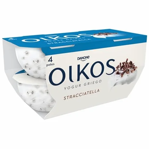 Yogur Griego OIKOS, Danone 4x110g. (Pack de 6 unidades) (STRACIATELLA)