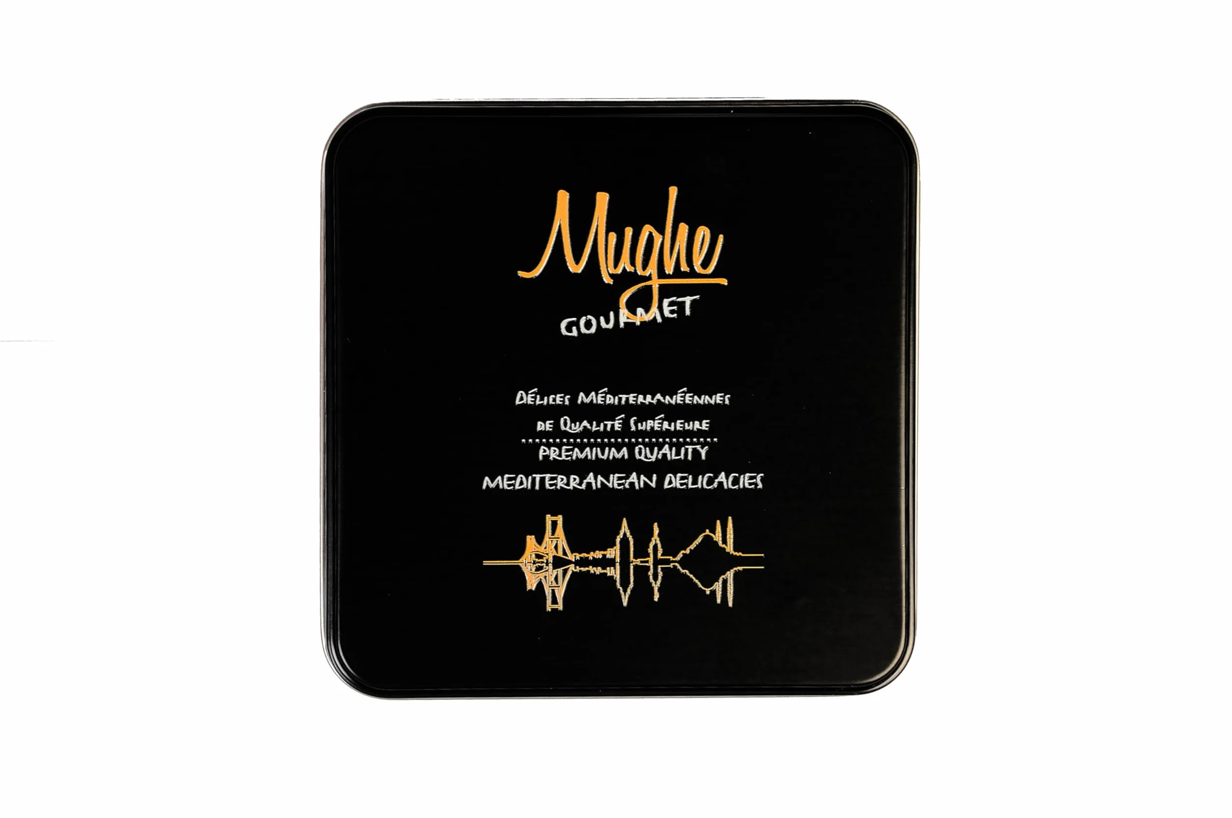 Mughe Gourmet - Caja de regalo elegante de surtido de Baklava - Baklawa Pequeños postres en tamaño bocado de pistacho, anacardo, avellana y nuez - 250g - Perfecto para cumpleaños, Navidad, Eid y más