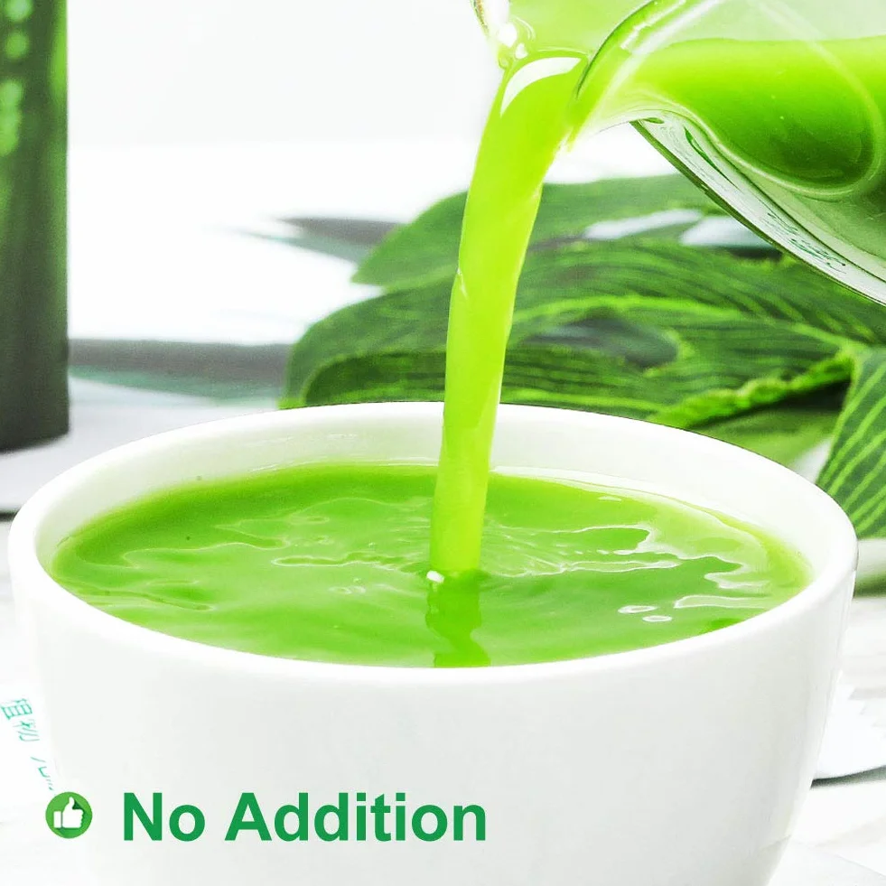 Plant Gift 100% Pure Barley leaves Powder 大麦若叶青汁粉 Polvo dietético natural, excelente sabor para bebidas, batidos, yogur, horneado, galletas y bebidas, 100g / 3.25oz