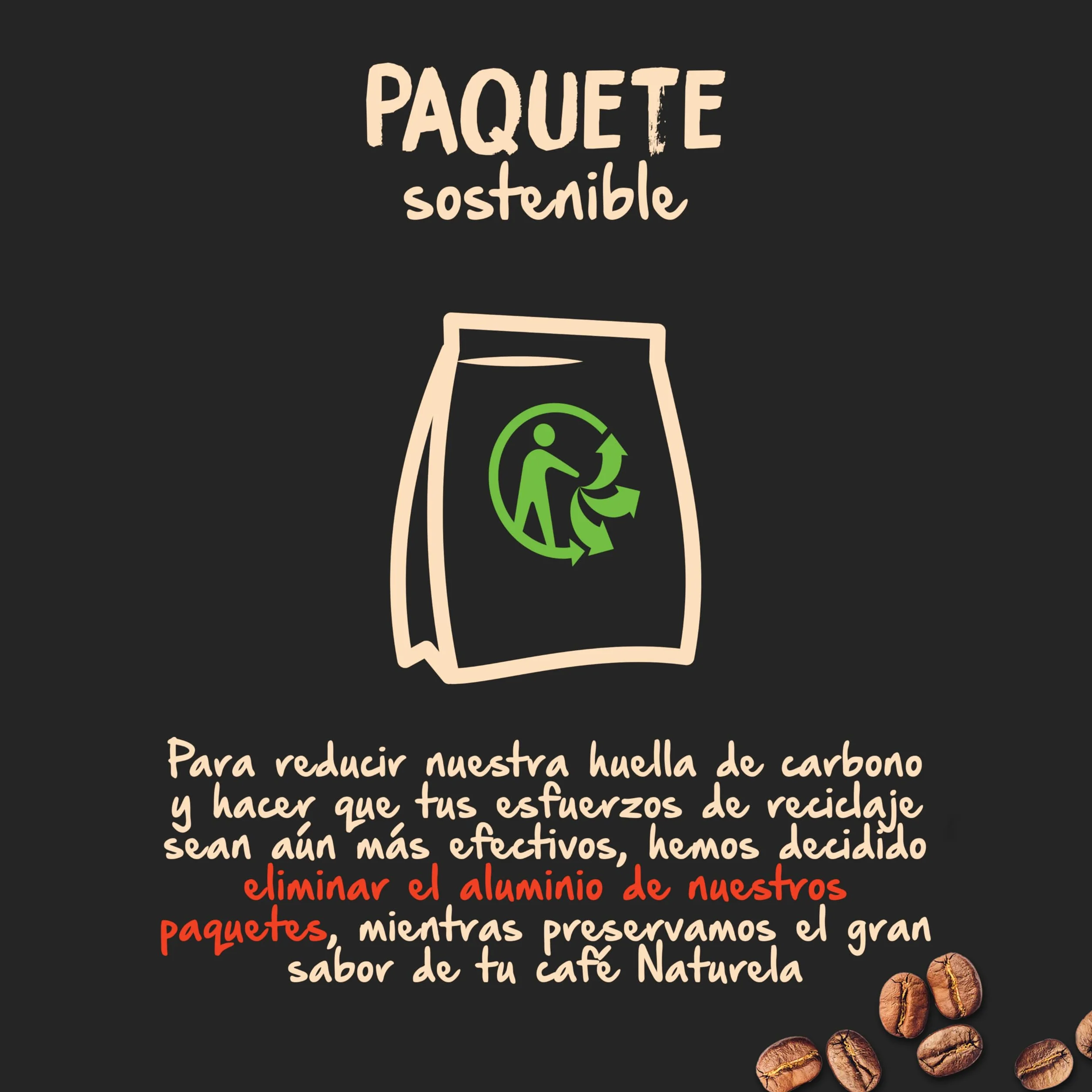 NATURELA Café Ecológico en Grano | Torrefacción Lenta 100% Arabica y Robusta | Mezcla premium exclusiva para espresso, prensa francesa o café de filtro - Bolsa de 1 kg