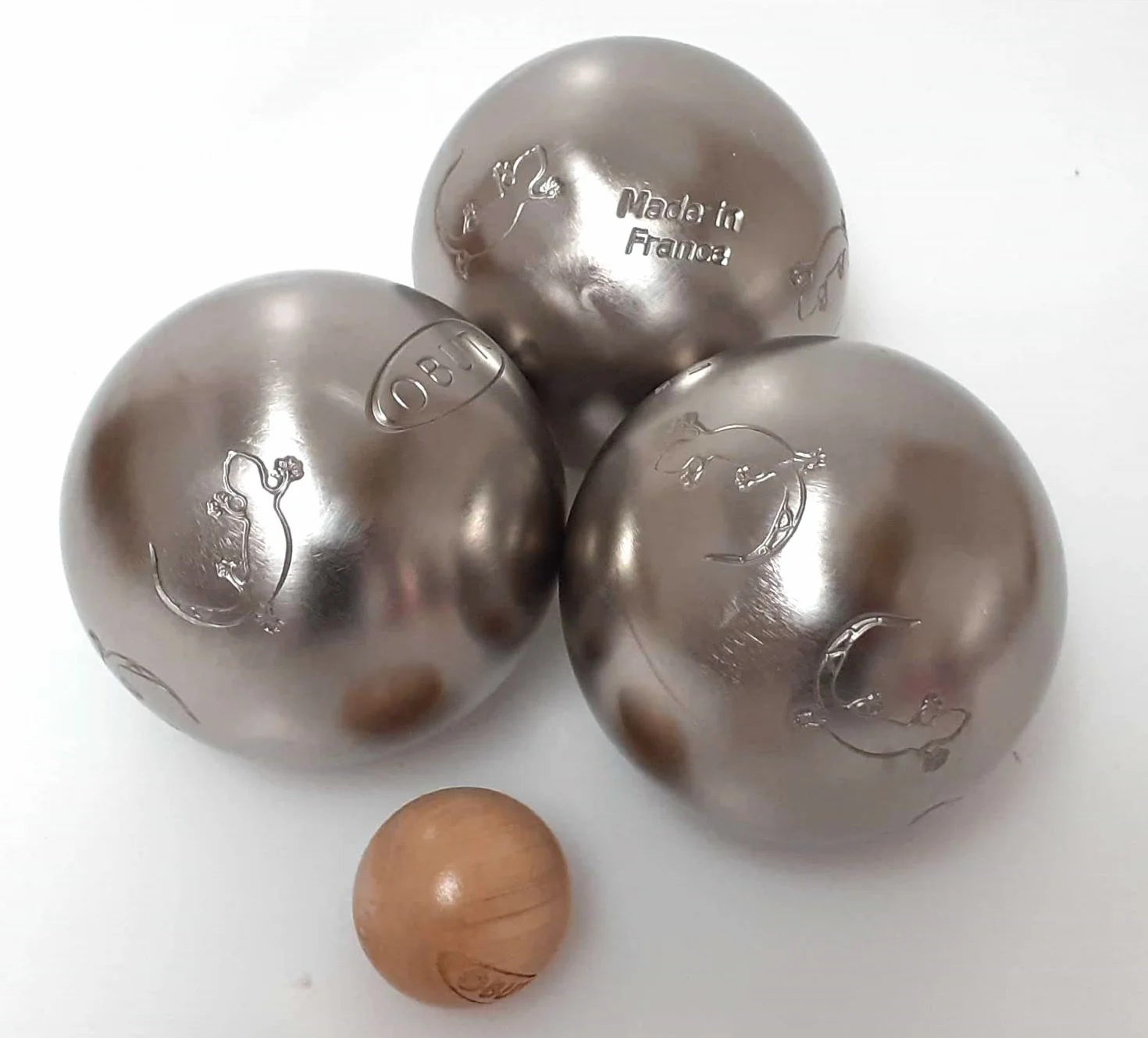 Obut Loisir Bolas de Petanca de Acero Inoxidable Juego de 3 Bolas