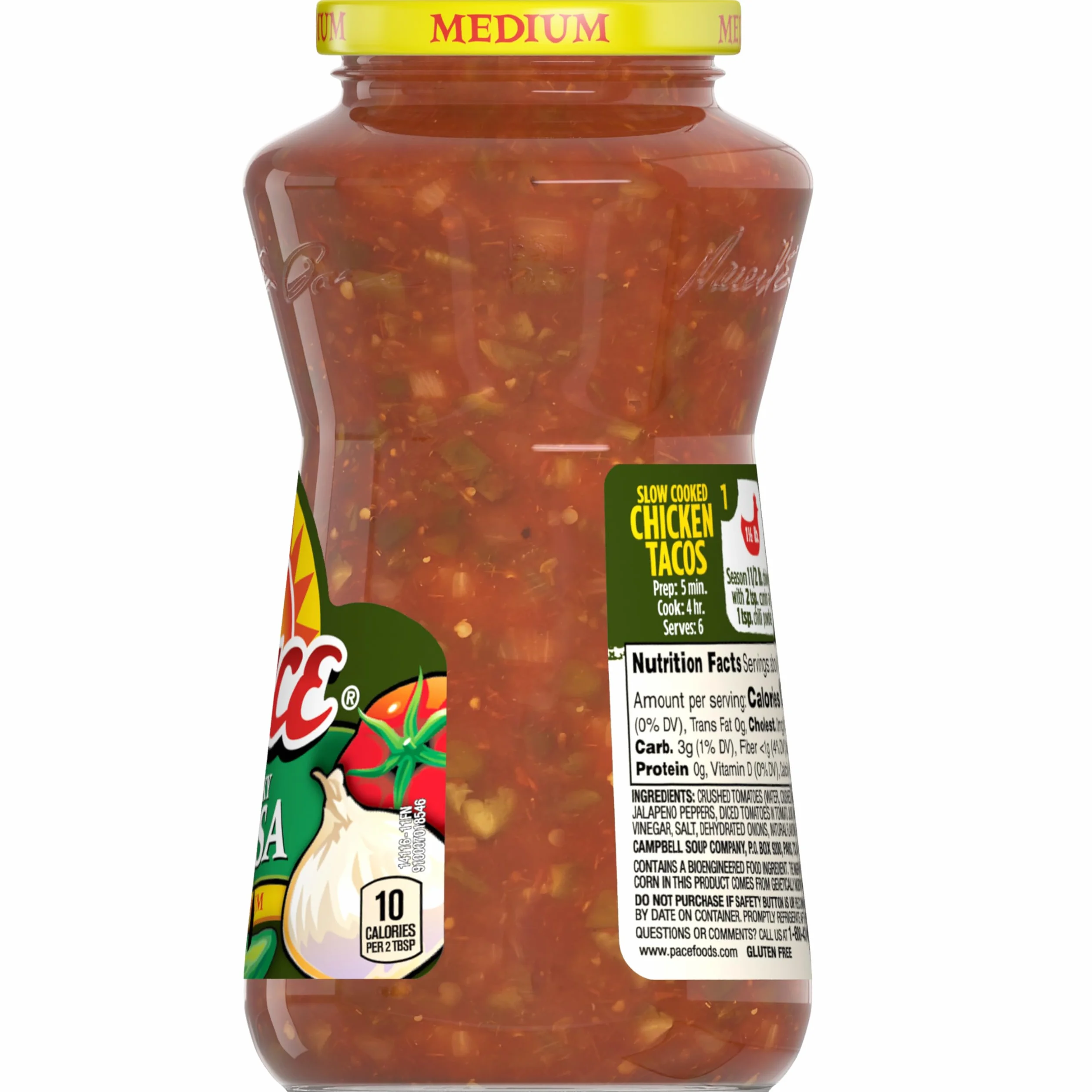 PACE SAUCE SALSA EPICEE MEDIUM - 453g / 16oz