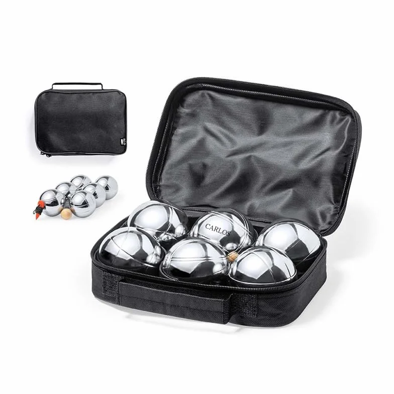 Juego de Bolas de Petanca Personalizadas con Nombre Grabado