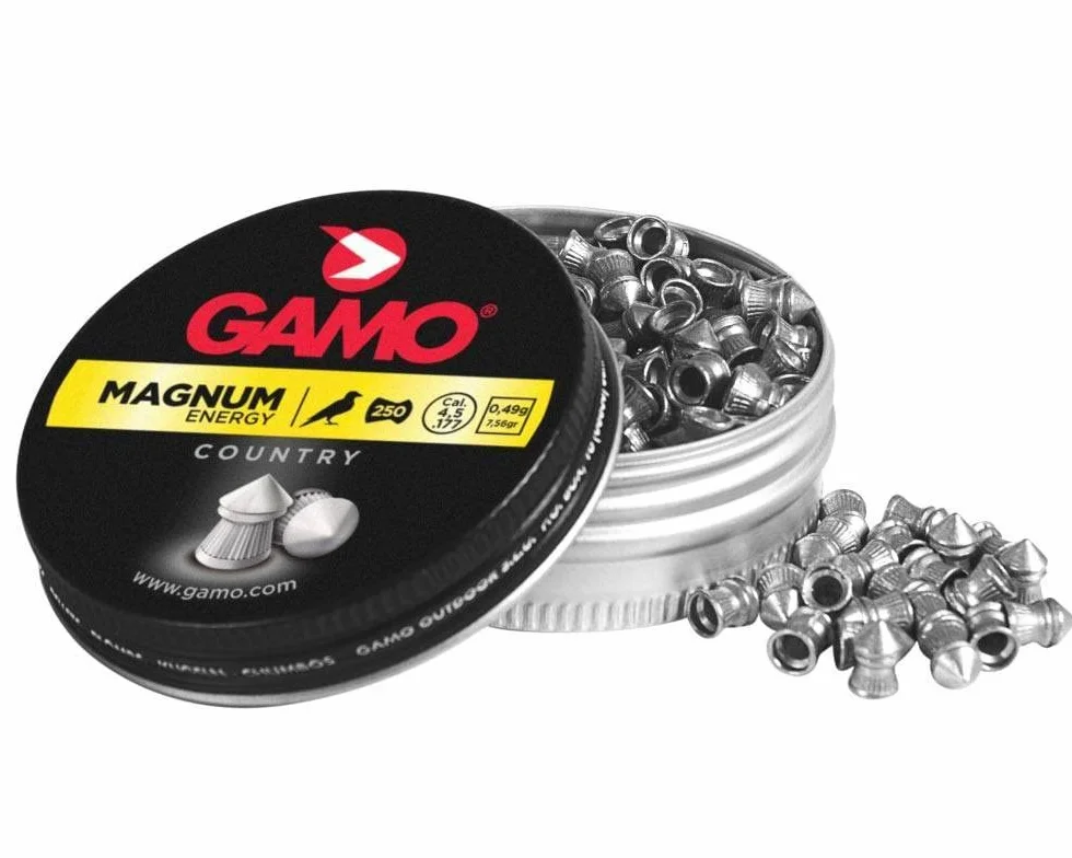 4 latas 250 perdigones Gamo Magnum Copa-Punta 4,5mm