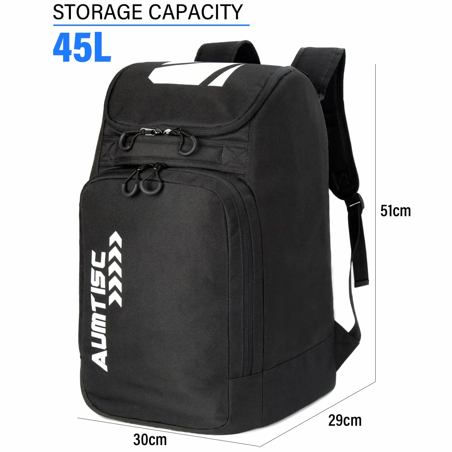 AUMTISC Bolsas de esquí Mochila para Botas de esquí Ligeras Equipaje Durable