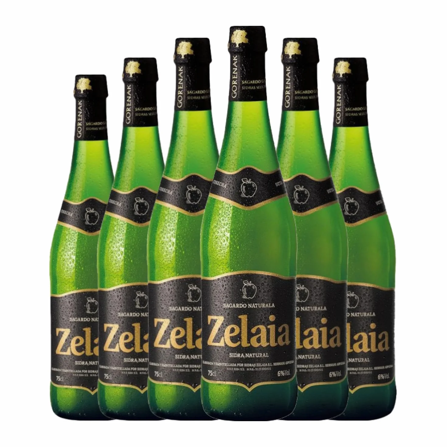 Sidra Zelaia Natural 75 cl (Caja de 6 Botellas de 75 cl)
