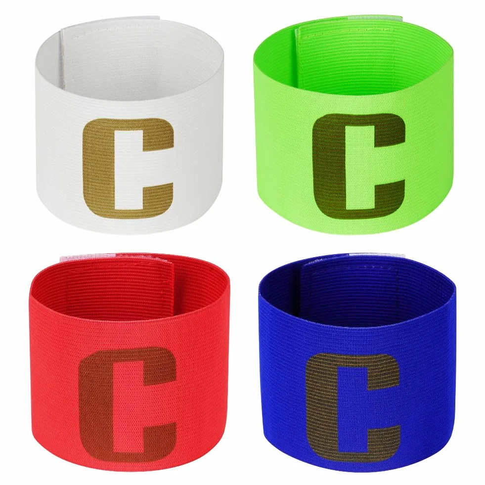 Flintronic Brazaletes de Capitán de Fútbol, Pulsera Elástica Unisex, Cierre de Velcro, Multicolor