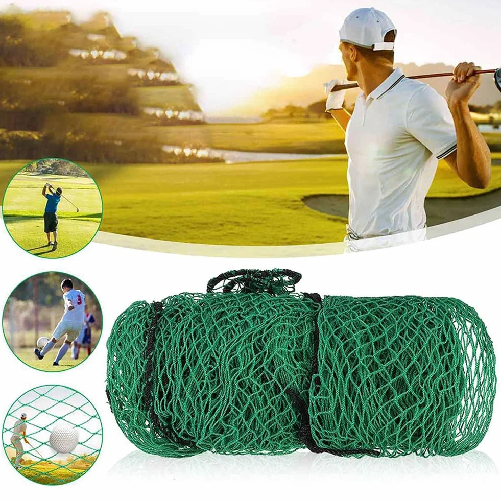 Red de entrenamiento de golf resistente 3x3 metros borde de cuerda barrera deportiva
