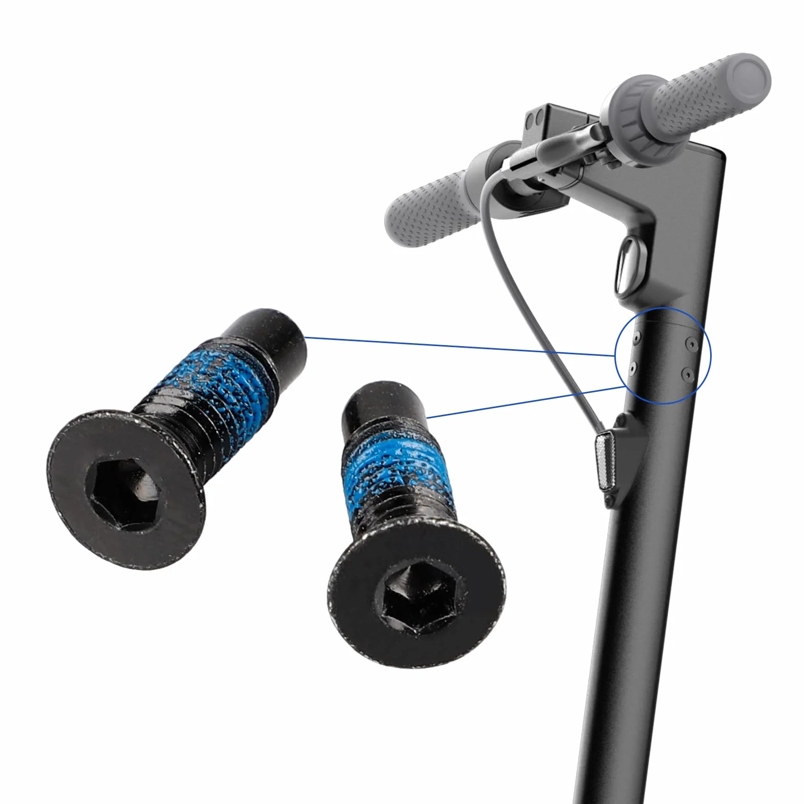 Accesorios de tornillo de cabeza de frente para patinete Xiaomi M365 1s Pro Mi3 Ninebot Max G30 ES Series F Series