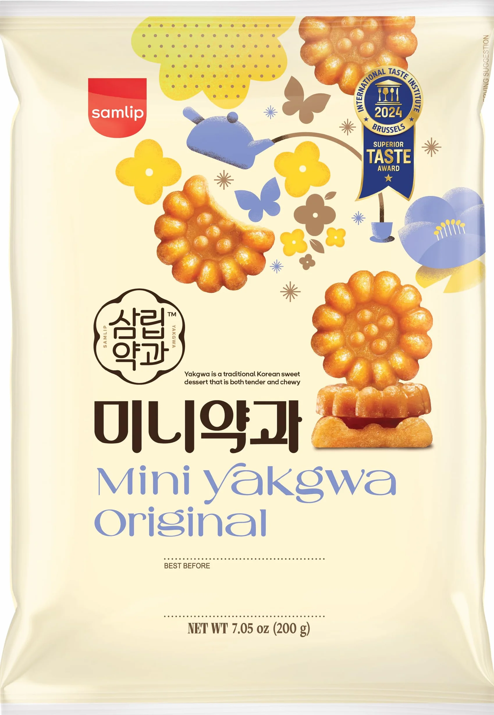 SAMLIP Pastelito dulce al estilo coreano, sabor original - 1 x 200 g