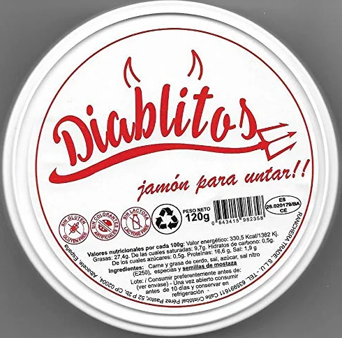 Diablitos Jamon endiablado 120 gramos